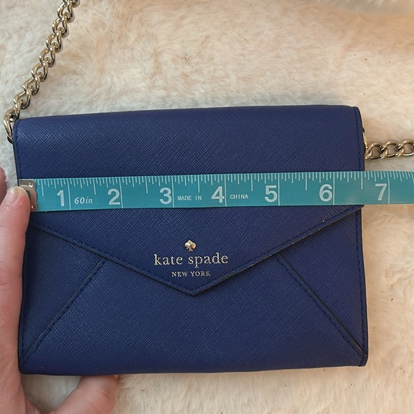 kate spade Dark Blue Purple Mini Crossbody With Gold Hardware - Picture 6 of 7